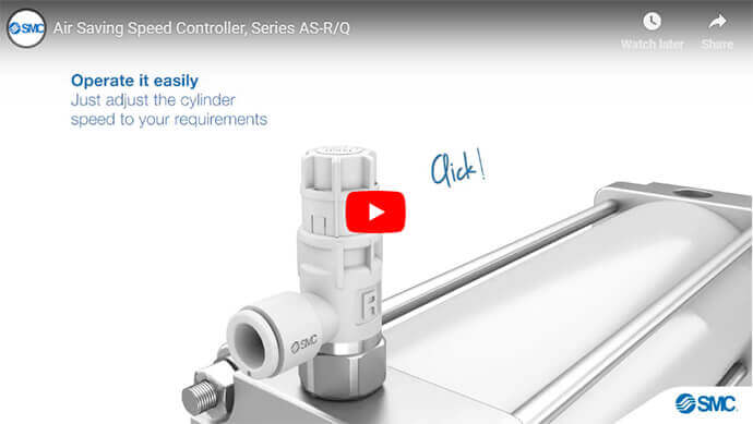 Air Saving Speed Controller AS-R/Q Series