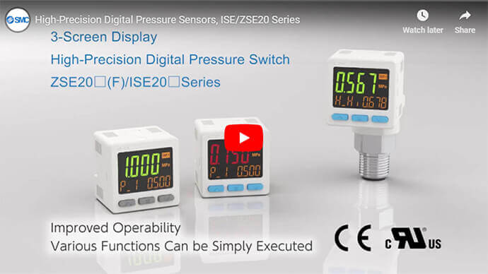 High Precision Digital Pressure Switch ISE20 Series