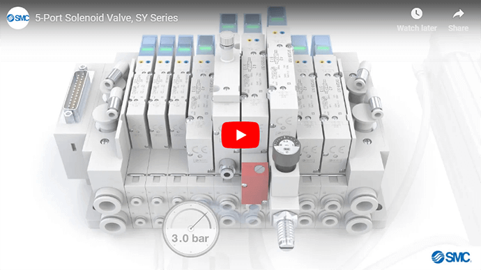 5-Port Solenoid Valve SY Series